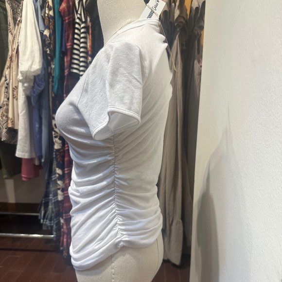 Izzie Ruched T - White - Picture 6 of 7